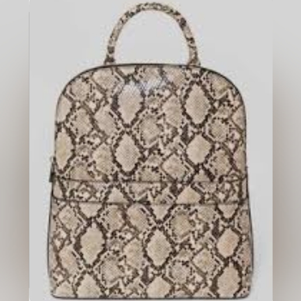 Elegant Snake Print Women's Bag